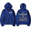Rapper Juice Wrld 999 Retro Zip Up Hoodies Men Women Fashion Hip Hop Pullovers Zipper Sweatshirt Casual Jacket Hooded Streetwear