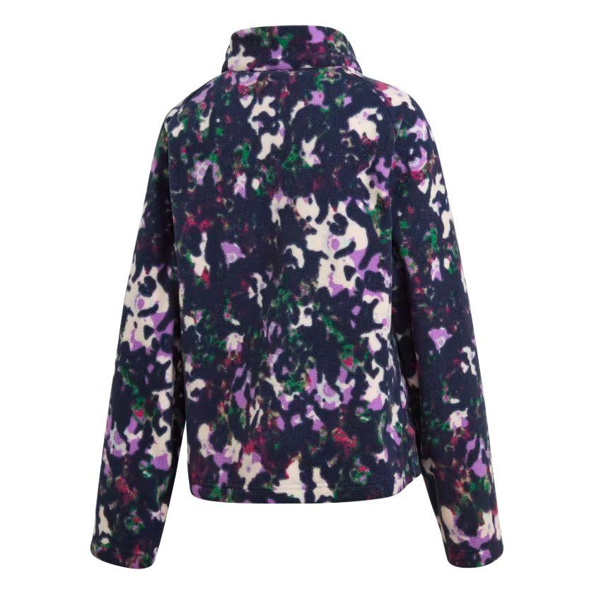 Adidas Оригинальная флисовая куртка на молнии с длинным рукавом и мягким цветочным принтом для женщин Куртки Многоцветный FU3797