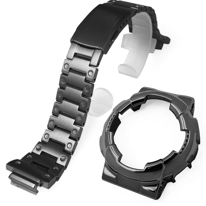 Прочный металлический корпус и ремешок из нержавеющей стали для часов Casio G-SHOCK GA-110 GA-120 GA-100 GA-110 Аксессуары для браслета