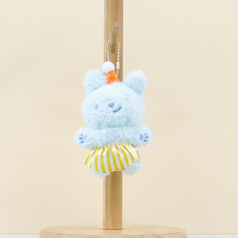 Stuffed Dog Plush Toy Keychain With Pp Cotton Fill And Soft Short Plush Material