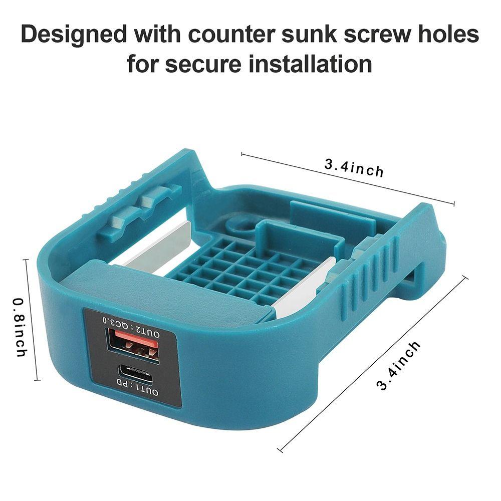 Для Makita/Dewalt/Milwaukee Адаптер USB-зарядного устройства для электроинструмента Зарядная станция Зарядное устройство для телефона Для Makita|Dewalt|Milwaukee