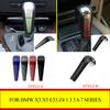 For BMW X3 X5 E53 Z4 1 3 5 6 7 Series E90 E92 E93 E84 2006-2012 Gear Shift Handle Sleeve Cover Stickers Trim Accessories