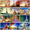 5d Diamond Painting Mosaic Paris Tower Landscape Home Decor Embroidery Tree Scenery Full Square/round Wall Sticker