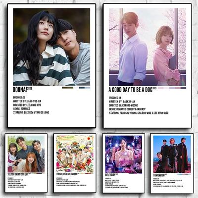 Минималистичный 2023 Горячая корейская дорама Мерцающий арбуз Дуна Постер и принты Холст Живопись Настенное искусство Картины Декор для дома Общежития