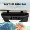 For Jeep Car Logo Tissue Box Sun Visor Tissue Box Holder Interior Storage Accessories Grand Cherokee Wrangler JK Renegade QS9