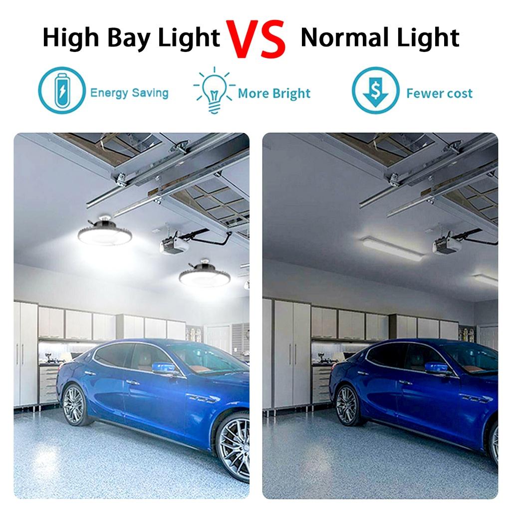 300 Вт/200 Вт 13500LM 315LED Складные светодиодные фонари НЛО с высокими пролетами Светодиодные светильники для гаража Промышленное освещение Склад Светодиодные лампы с высокими пролетами