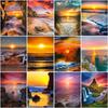 5D DIY Diamond Painting Scenery Cross Stitch Landscape Diamond Mosaic Cartoon Home Decor Craft Kit