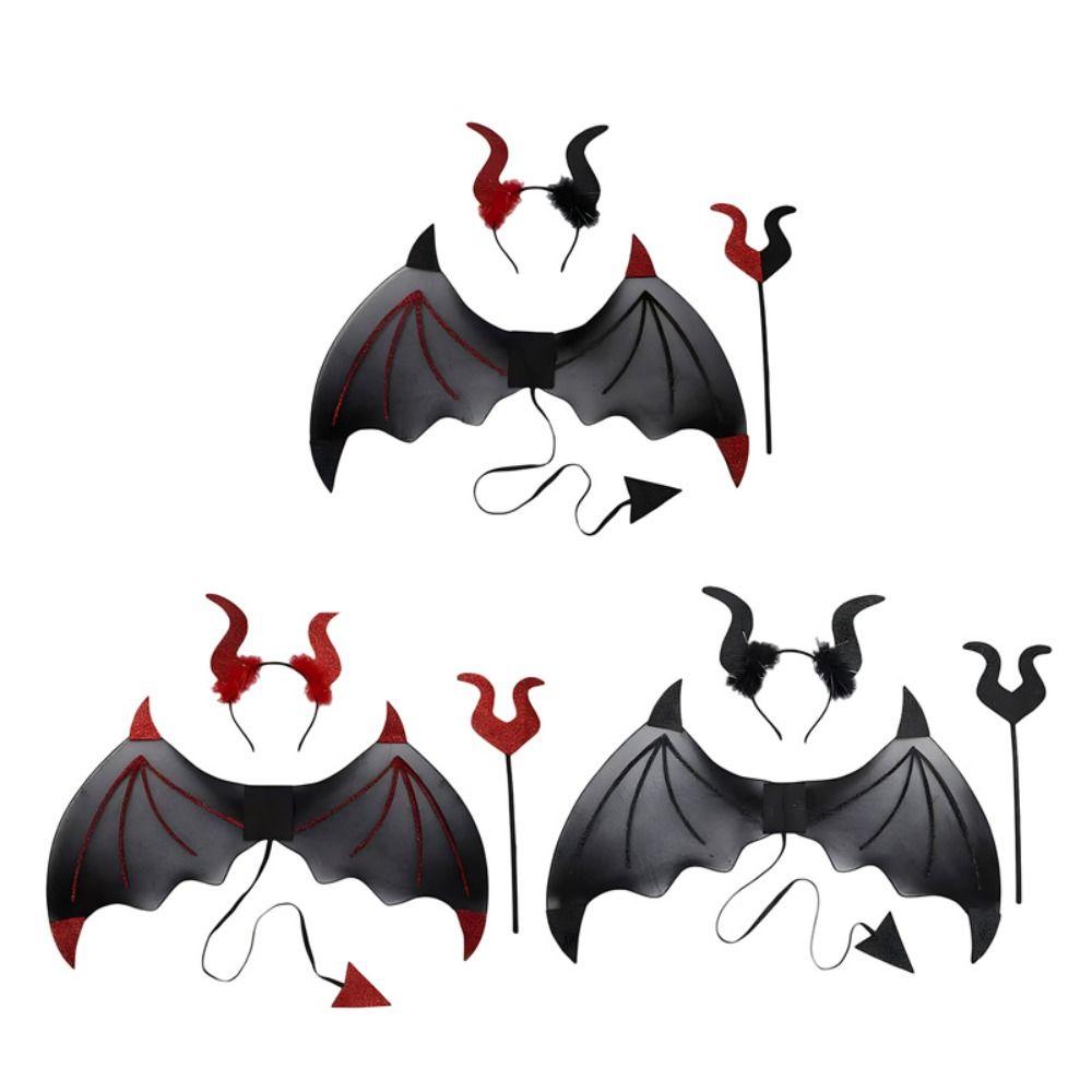 Devil Halloween Costume Cosplay Props Cosplay Halloween Wand Fashion Demon Horn Hair Band  Adults