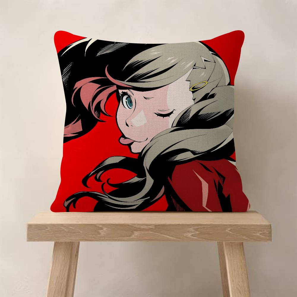 Игровой P-Persona 5 Наволочка Декоративная Наволочка Чехол для Подушки с Принтом Для Дивана