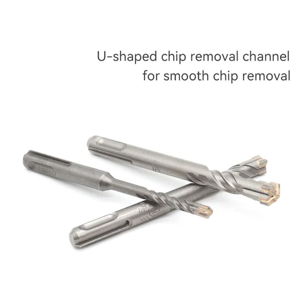 1Pcs 4/5/5.5/6/8/10/12mm Electric Hammer Drill Bit 4 Cutters Impact Drills Wall Brick Block