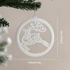 Vivid Christmas Scene Pendant for Tree Decoration Home Bedroom Backyard Venue - Festive Holiday Ornament
