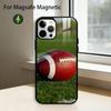 American Football Sport Phone Case For iPhone17,16,15,14,13,12,11 Plus,Pro Magnetic with Magsafe Wireless Charging
