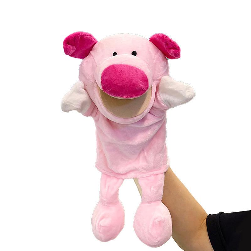 Ducks Pigs Cows Frogs Mouth Opening Ventriloquis Puppet Toys Hand Plush Gift Kid