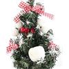 Mini Artificial Christmas Tree - Table Top Small Christmas Tree with Ornaments, Red, Size: 20cm 25-26