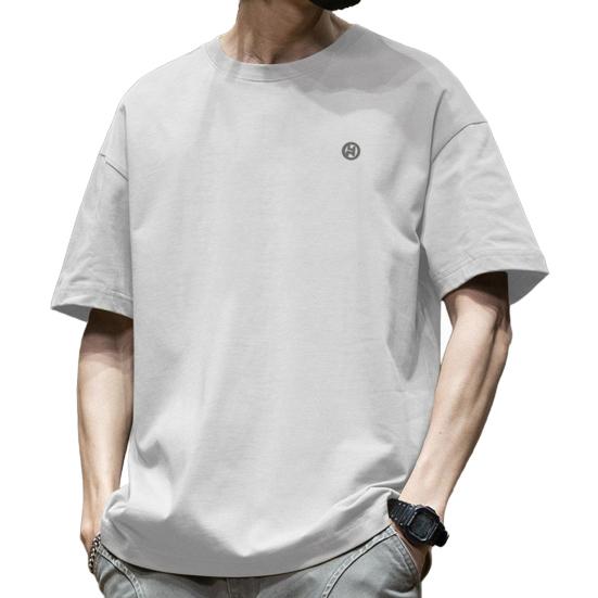 Мужская футболка с круглым вырезом и коротким рукавом, свободная футболка, летняя дышащая повседневная футболка-пуловер, топы на каждый день