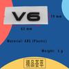 3D Премиум ABS V6 Наклейка Эмблема Значок Наклейка на Крыло Багажник Задний Капот Автомобиля Для MK4 MK5 MK6