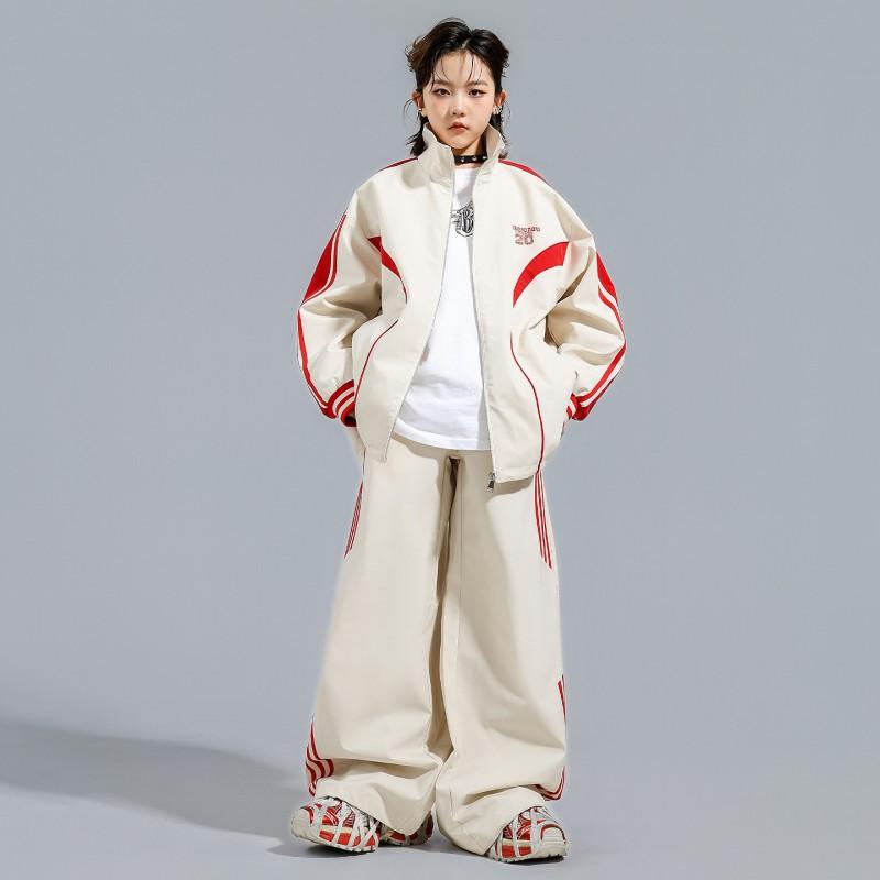 Hip Hop Dance Performance Jacket Kids Loose Street Style Stage Outfit Jazz Drum Show