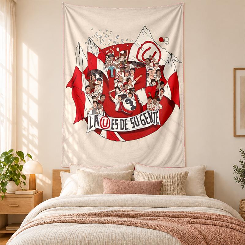 Club Universitario de Deportes Tapestry highquality for decorating living room bedroom dorm walls ideal as bedroom wallart orholiday gift
