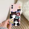 Мультяшный Крутой Кот Солнечные Очки Китти Чехол для Телефона Для iPhone 16 15 11 12 14 13 Pro Max Mini X XSMax XR 7 8 Plus SE4 16e Силиконовые Чехлы