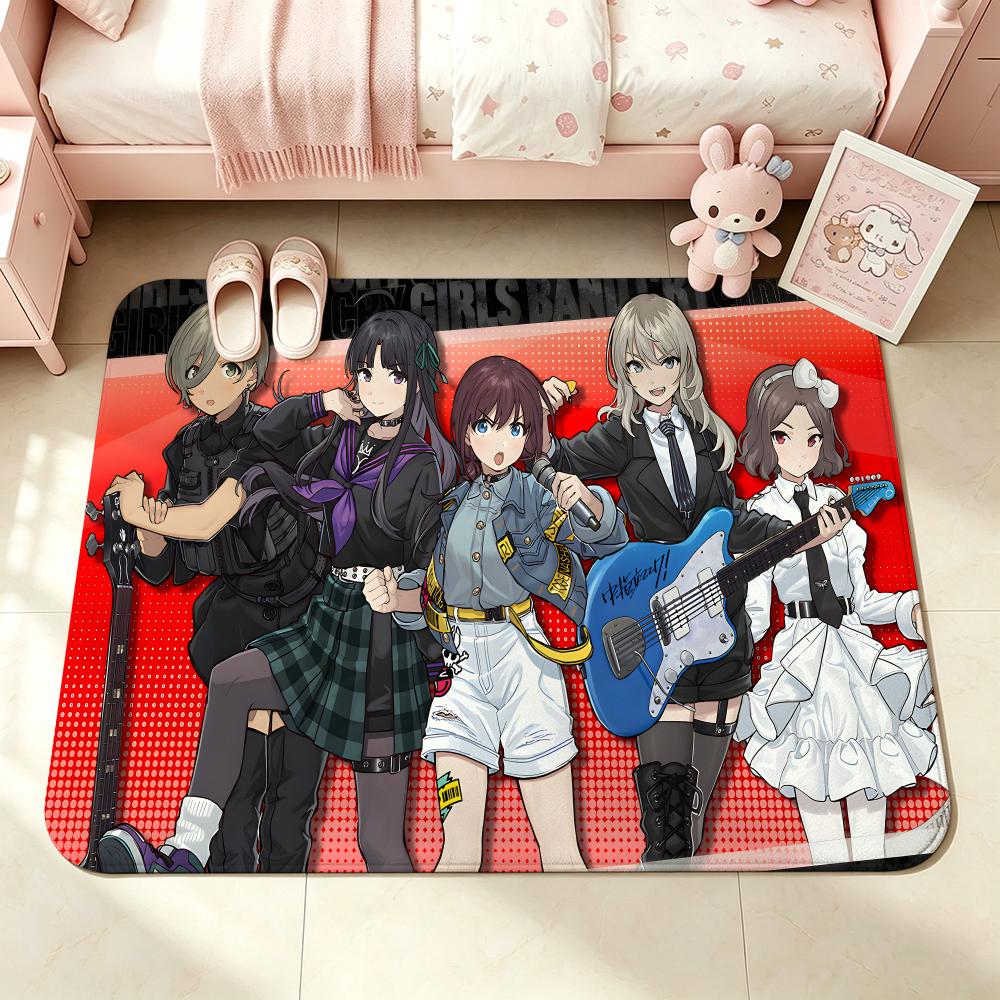 GIRLS BAND CRY Floor Mat Bedroom Carpet, Bathroom Foot Mat, Doormat, Non-Slip Absorbent Multi-Use