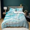 Home Textile Marble Texture Three-Piece Gradual Change Quilt Cover Digital Printing Bedding