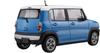 Car NEXT Series Suzuki Hustler Blue Plastic Model 1/24 No.3 (Summer Metallic)