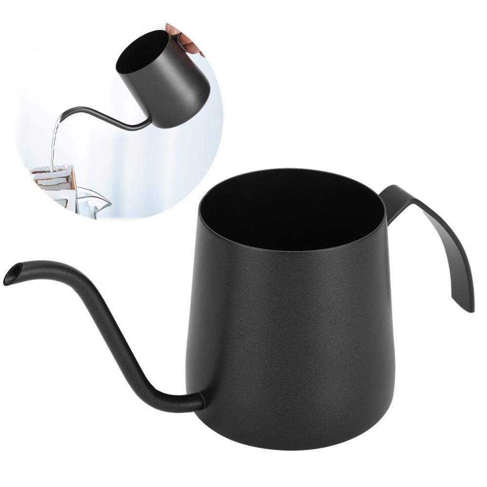 Fine Pointed Spout Gooseneck Coffee Kettle NonStick Coating Pour Over Kettle  Coffee Making