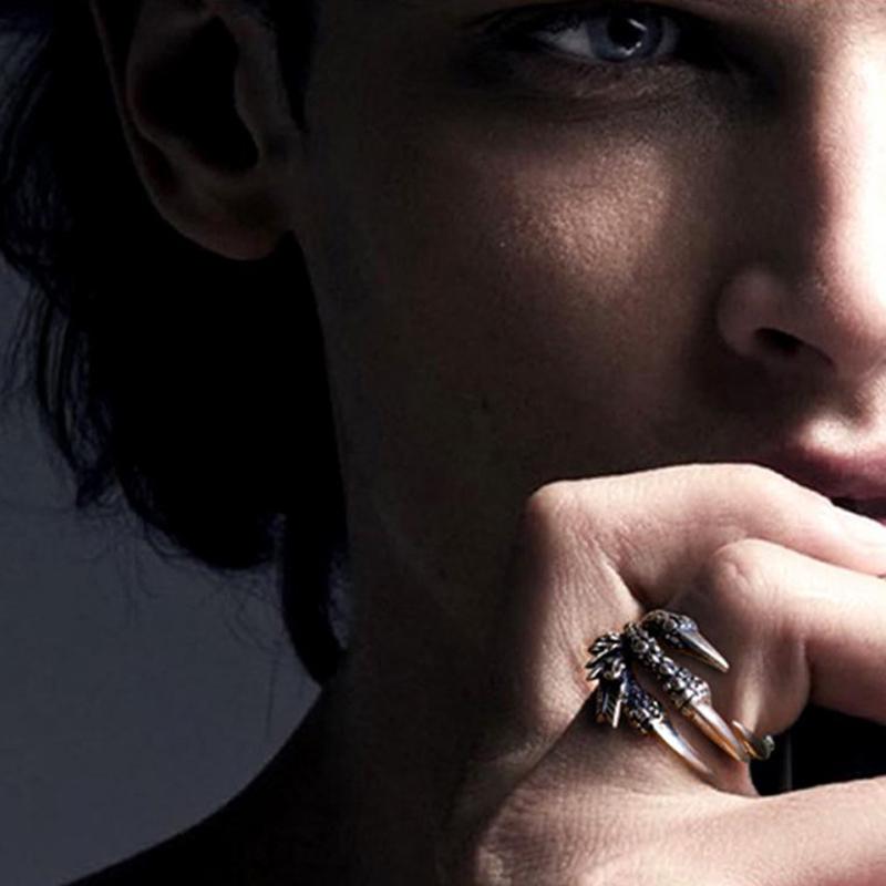 1 Piece Dragon Claws Finger Ring Fashion Stainless Steel Rings KTY