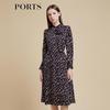 PORTS Women's Floral Knit Mid-Length Dress