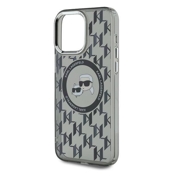 Etui do iPhone 15 Pro Max Karl Lagerfeld MagSafe Monogram Czarne