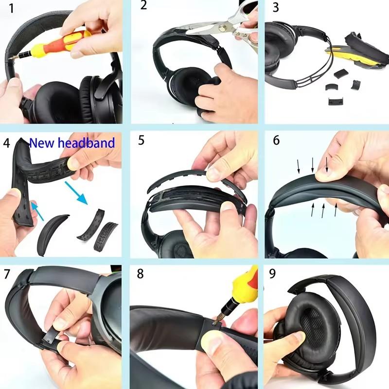 Replacement Headband for Bose QC45 QC35 QC35II QC35 II Headphones Headbeam New Design crossbeam pad Cushion