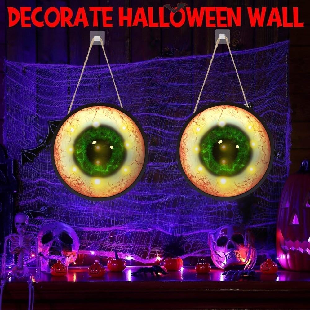 Round Giant Hanging Eyeball Home Decor LED Eyeball Creative Halloween Eyeball Halloween Party