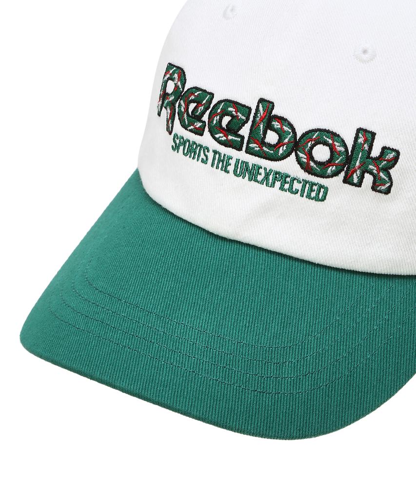 Reebok Широкая кепка-бейсболка с мозаичным узором - Зеленая