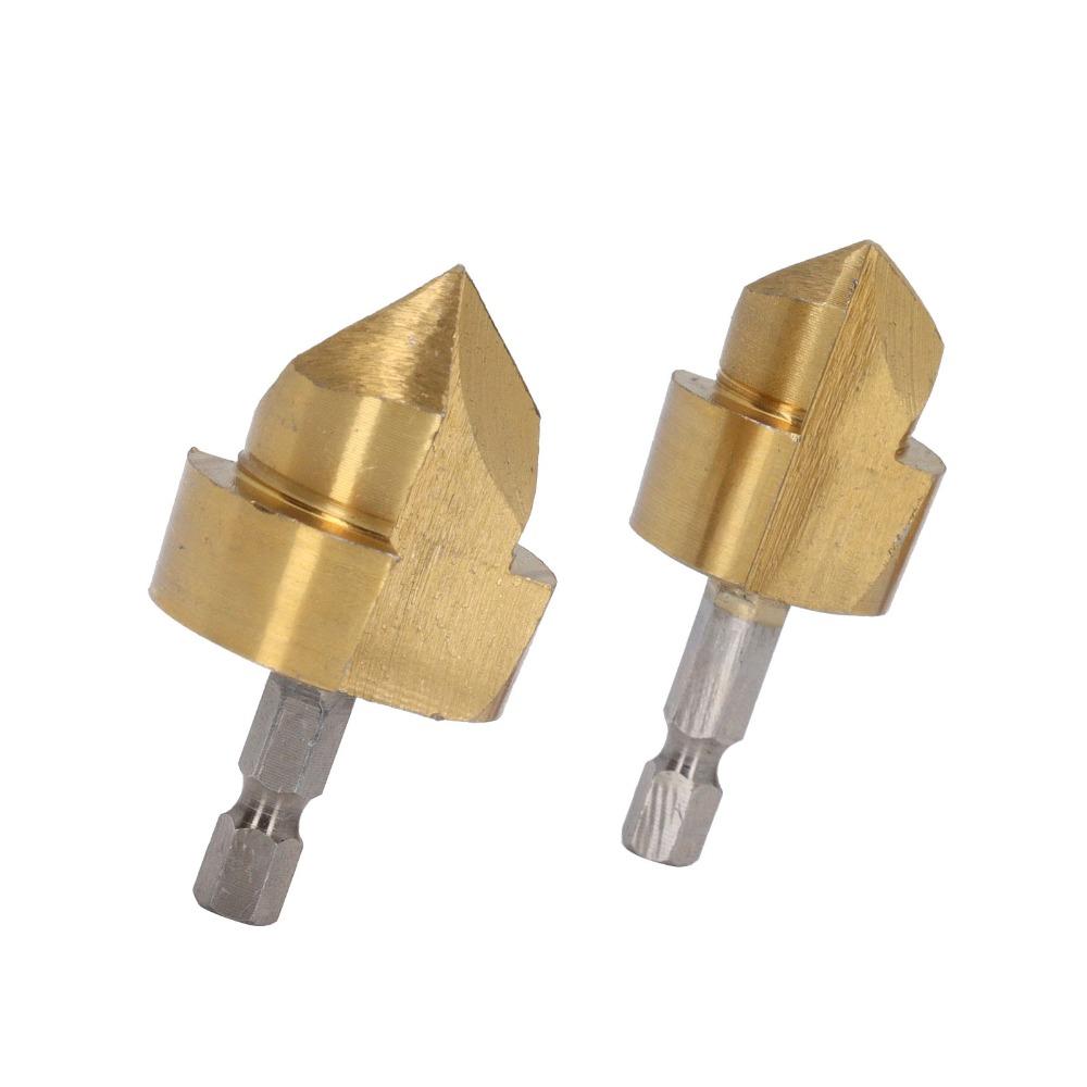 3pcs Hexagon Shank Water Pipe Expansion Drill 1/4 Inch Hex Shank Stepped Drill Bit PPR Water Pipe