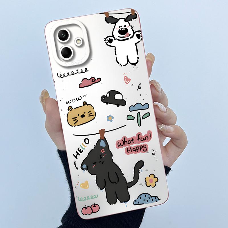 Чехол для Samsung Galaxy A04e A04 4G A04S Милый Панда Милые Девочки Кошки Мягкий Силиконовый Задний Чехол Samsung SM-A042F A045F Чехол для Телефона