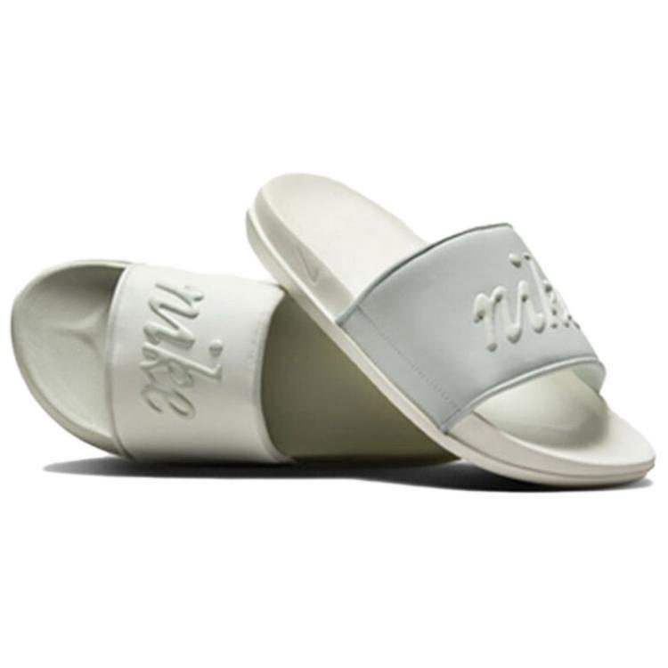 Nike Женские пляжные шлепанцы Offcourt Slide Белые Серебристые FQ7646-101