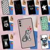 Cartoon Schnauzer Dog Phone Case For Samsung Galaxy S25 S24 Ultra S9 S10 S20 S22 S21 Plus S23 FE Portector Cover
