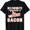 Funny My Favorite Vegetable Is Bacon BBQ Lover Anti Vegan T-Shirt