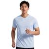 Under Armour Футболка унисекс с V-образным вырезом, свободного кроя, с цветными блоками и рукавами реглан, влагоотводящая, дышащая, быстросохнущая, с логотипом, с короткими рукавами 21500531-441