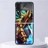 Аниме Рыцари Зодиака Ударопрочный Чехол Для Samsung Galaxy Z Flip 7 6 5 4 3 5G Чехол Для Телефона Z Flip3 Flip4 Flip5 Flip6 Flip7 Корпус Жесткий