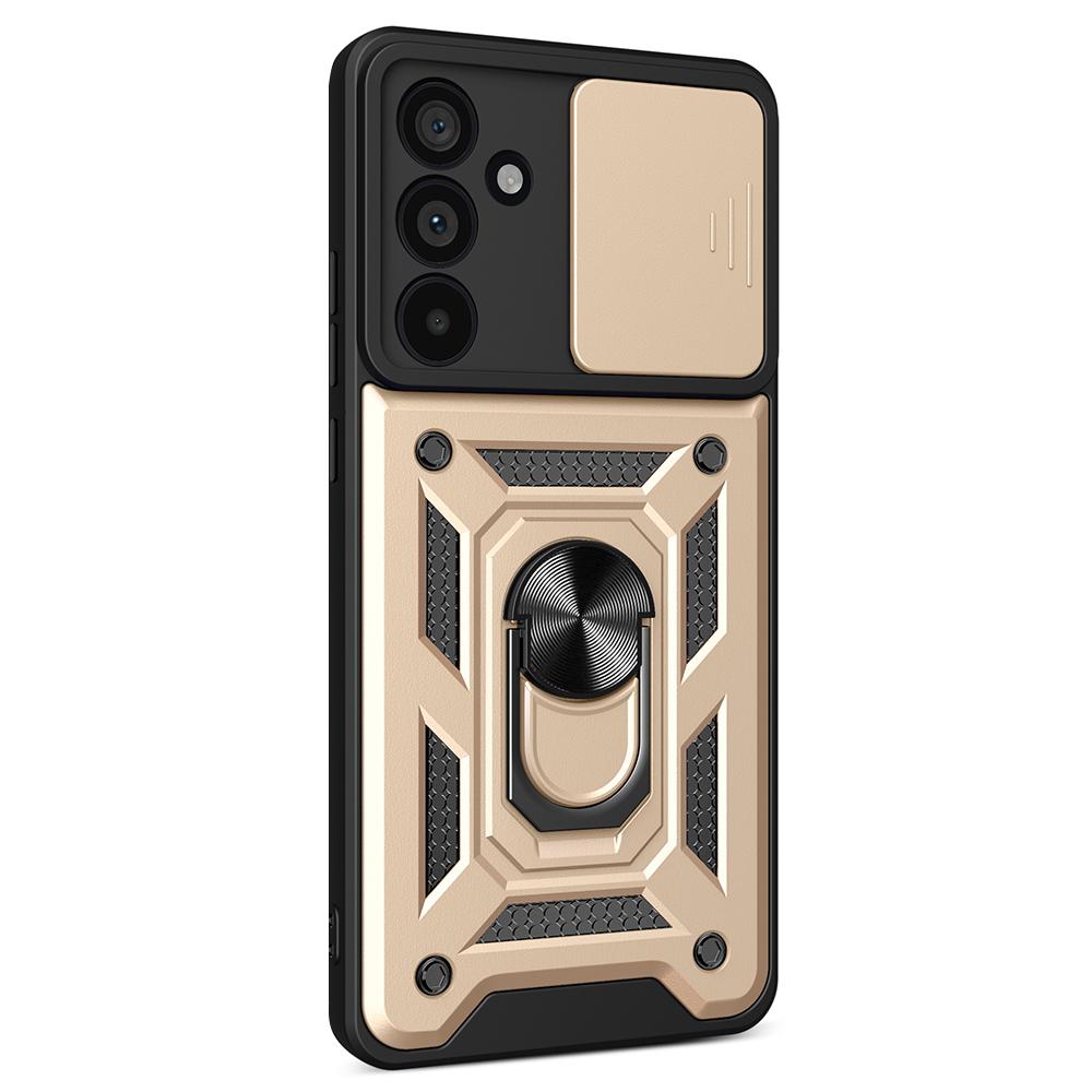 For Samsung Galaxy M55 5G/C55 5G/F55 5G Case Kickstand PC+TPU Phone Shell with Slide Camera Protective Cover