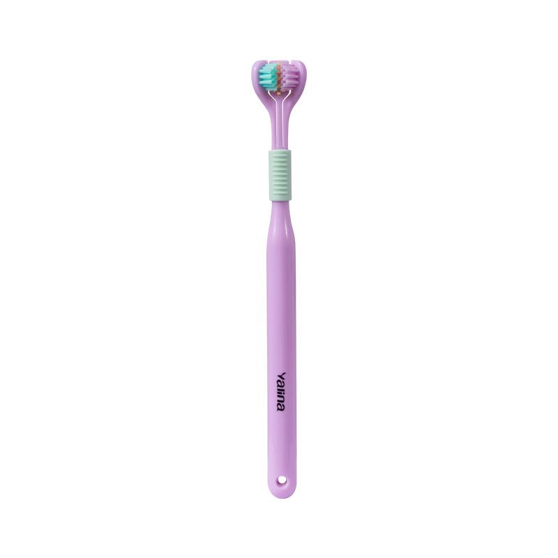 Health Cleaner Three Sided Soft Hair Tooth Toothbrush Ultra Fine Soft Bristle Adult Toothbrush Oral Care Safety Teeth Brush Oral