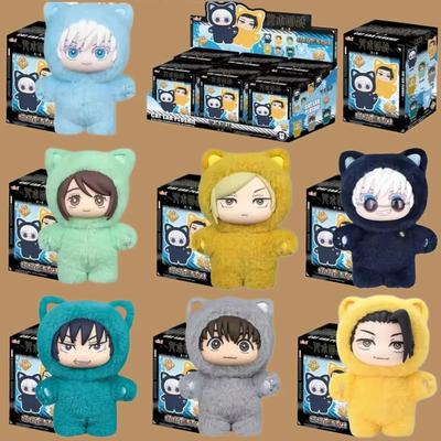 Новый сток Оригинальный Eaki Jujutsu Kaisen Сезон 2 Кошачий парк Вечеринка Годжо Сатору Плюшевая кукла в коробке Сумка-подвеска Модель Коллекция Подарки Игрушки