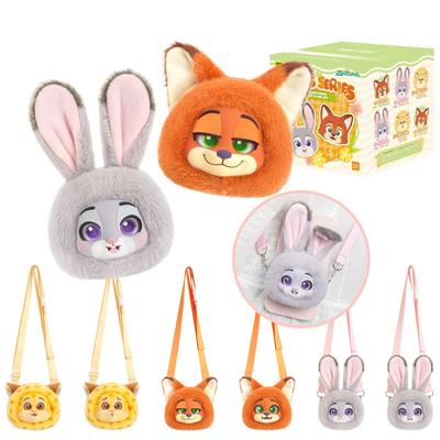 Top Toy Дисней Зверополис Плюшевая игрушка с выражением лица Серия из мягкого винила Держатель для смартфона Гача Фигурка из слепой коробки Пластиковая модель Премиум-игрушка Зверополис День рождения