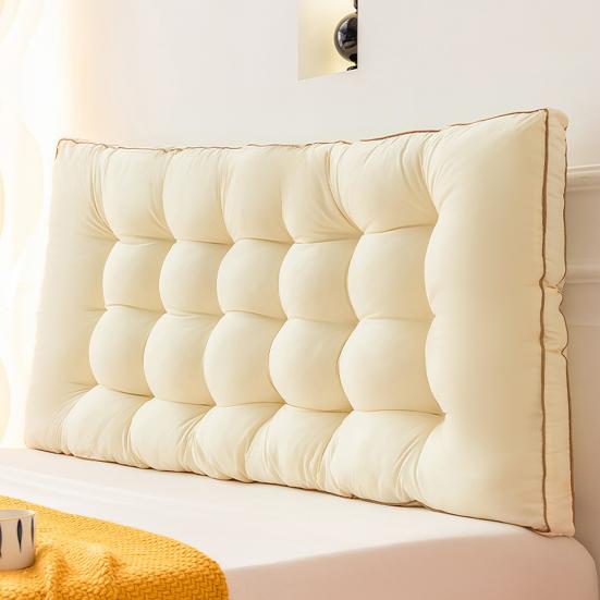 Headboard Pillow Headboard Backrest with Elastic Strap Bed Waist Support Cushion Daybed Bolster for Dorm Bedroom Sitting Reading