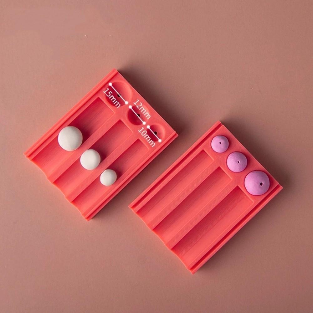 Инструмент для пробивания глиняных шариков, инструмент для изготовления глиняных бусин с дыроколом, форма для катания шариков, полимерная глина, бусина