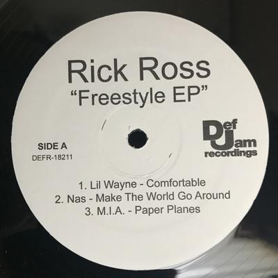 12-дюймовая пластинка RICK ROSS - Freestyle EP DEFR18211 Def Jam Recordi 2008 US Рэп и хип-хоп/R&B Б/У