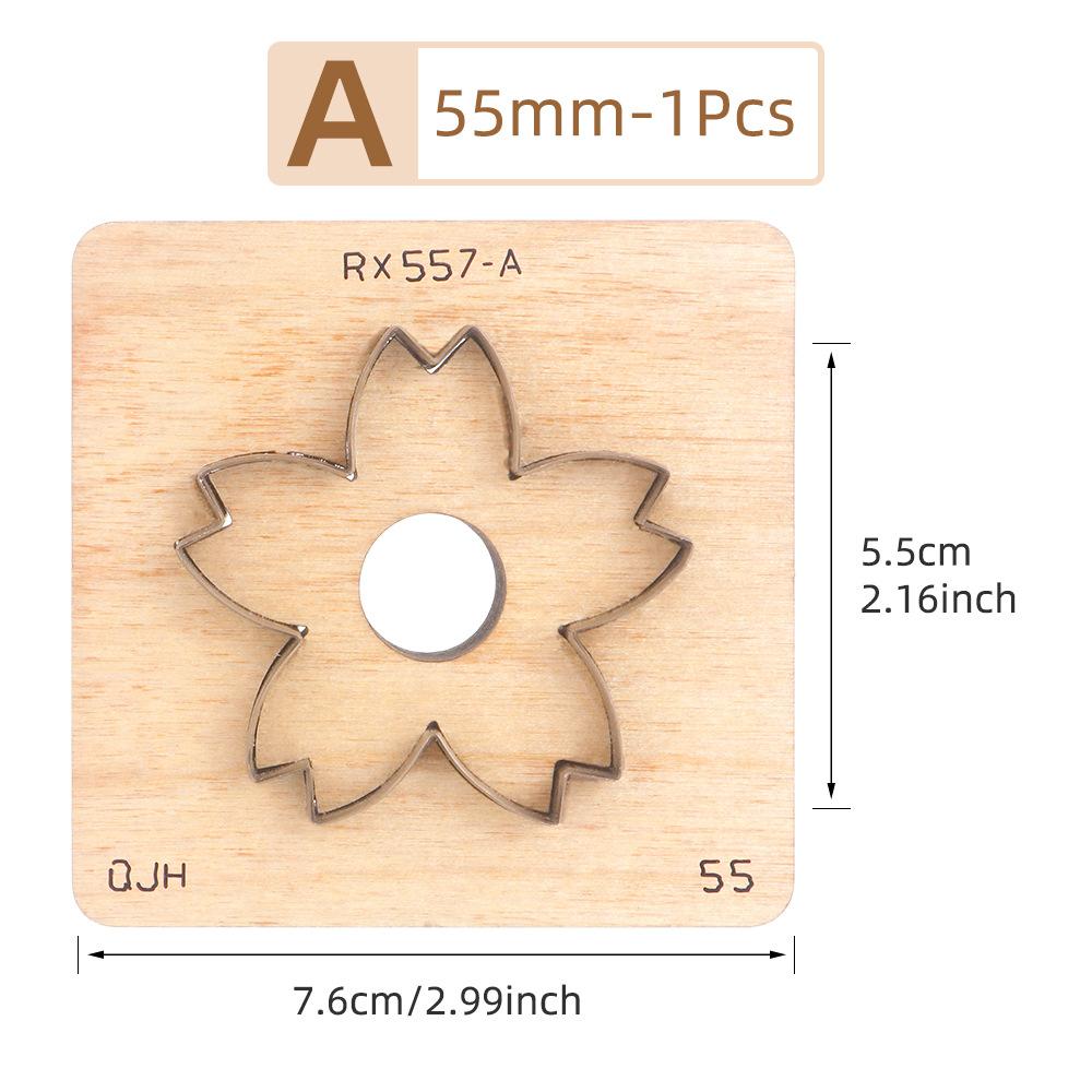 1 шт. Кожаный вырубной штамп DIY Лезвие-нож для вырезания лепестков цветов Форма-штамп для изготовления кожаных брелоков Кожевенное ремесло Штамп для пробивки
