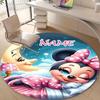 Personalized M-Minnie Round Chair Office Rug - Perfect for Mat, Office Chair & More - Ideal Gift for Birthdays and Holidays