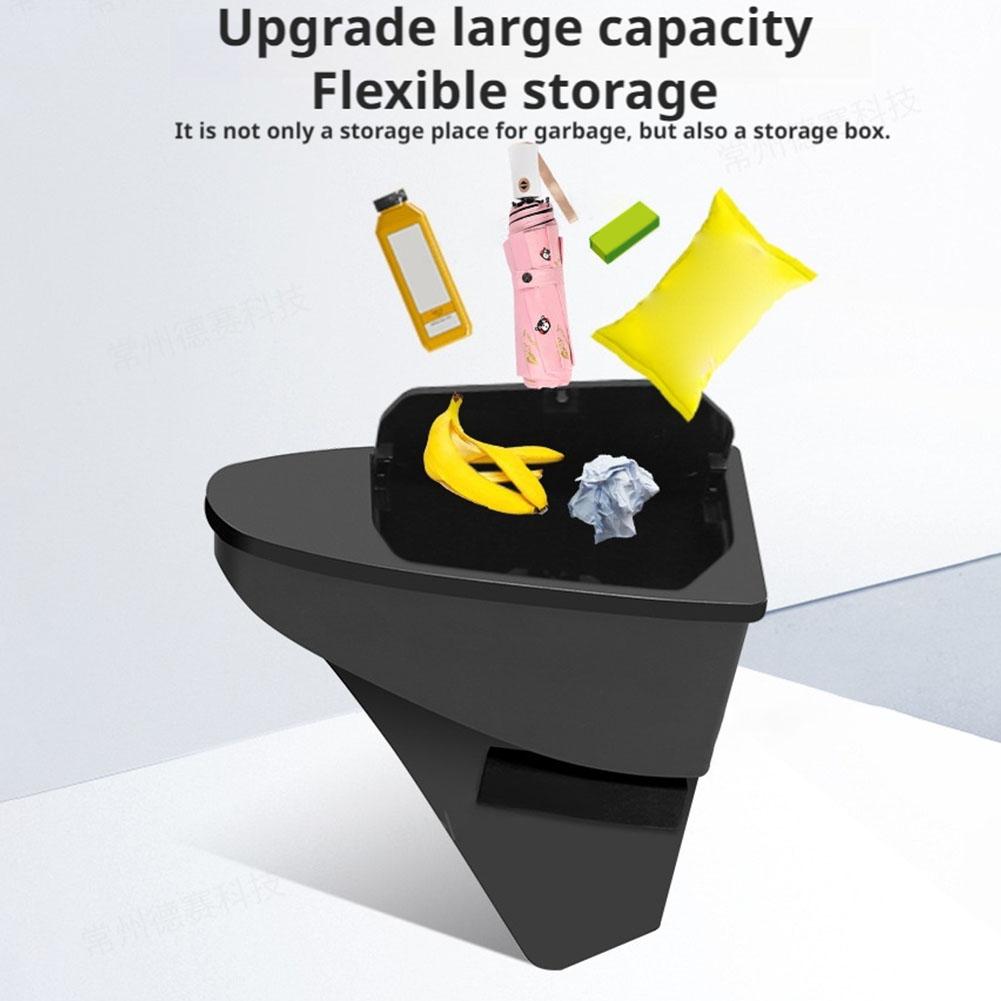 2 шт. Мусорное ведро для передней двери автомобиля для Tesla Model Y Аксессуары 2025-2025 Органайзер для хранения на боковой двери Дизайн крышки с открыванием нажатием